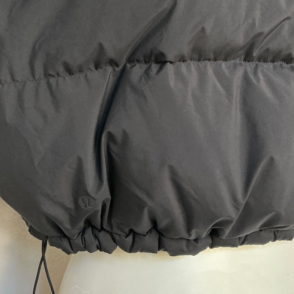 Lululemon Athletica Black Wunder Puff Cropped Puffer Vest - Picture 7 of 12